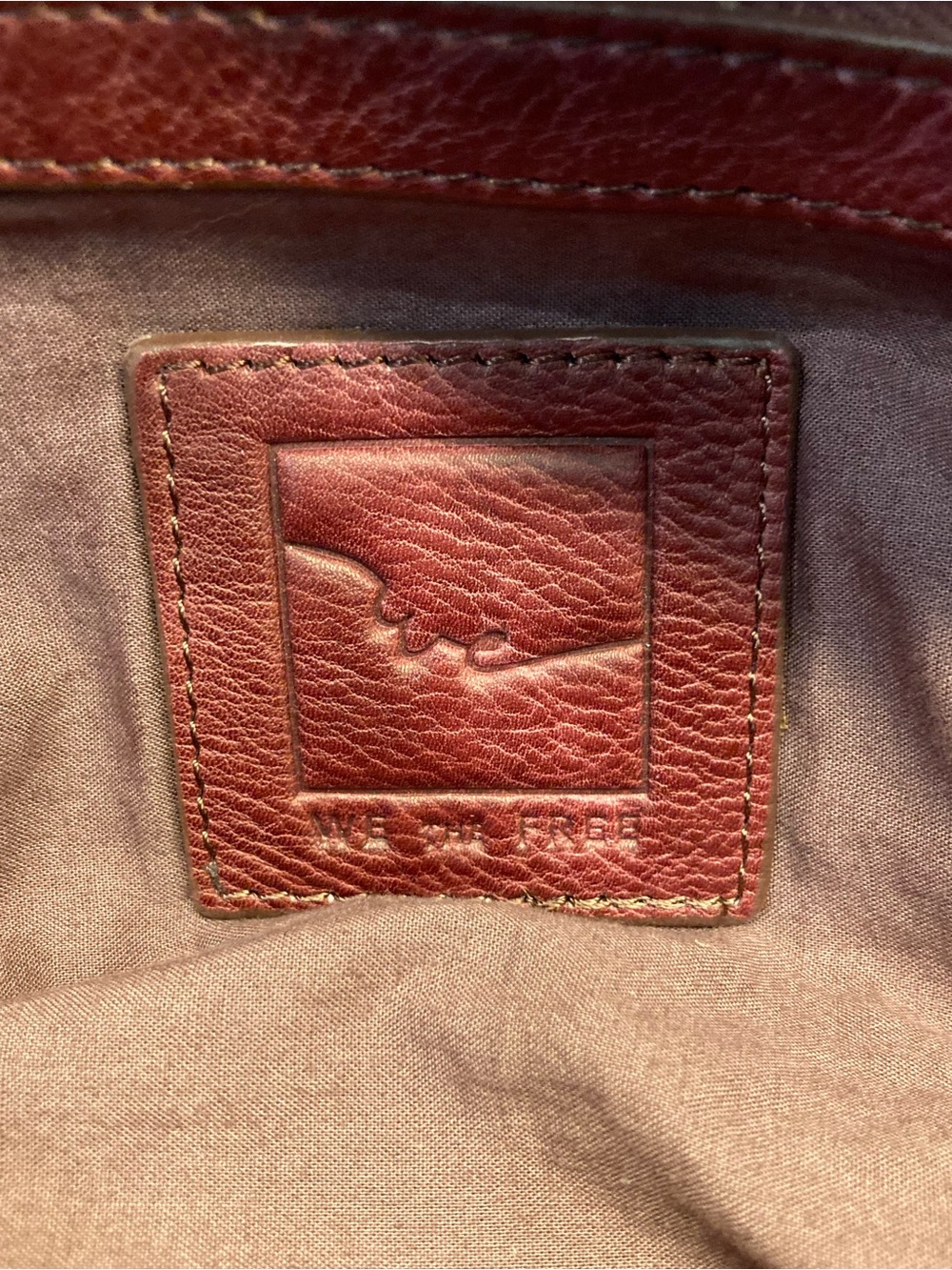 FREE PEOPLE We the Free Baby Emerson Leather Tote Bag in Red Rock - Picture 9 of 10